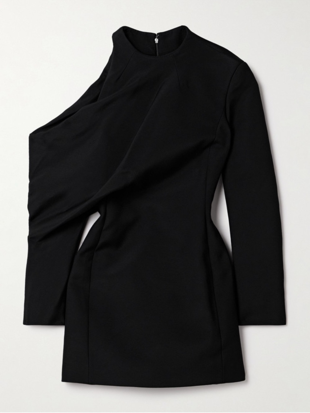 KHAITE Tristan one-shoulder draped cady top